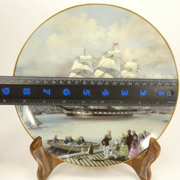 MARCOPOLO Great Clipper Ships Plate Collection 1981 Franklin Porcelain UHH&S - Picture 9 of 11